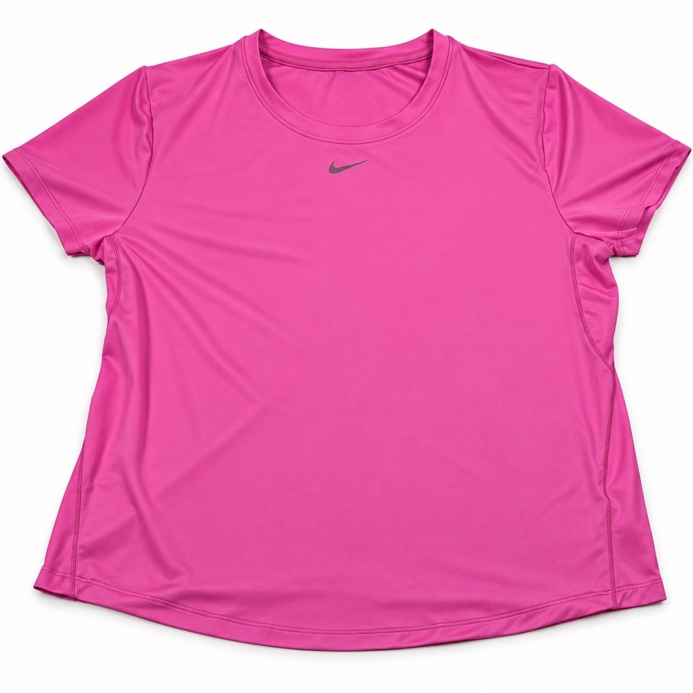 Nike One Dri-FIT‎ Womens Pink Short Sleeve Training T-Shirt Medium DD0638-606